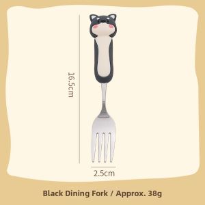 Cute and Long Handle Childrens Dining Spoon
