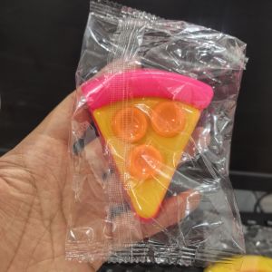 Needoh Pizza Sensory Fidget Cube Stress Relief Squishy Squeeze Toy Focus Relax Toy for Adults Kids Teens Creative Gift