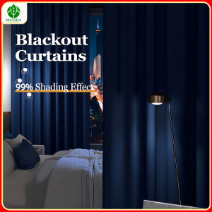 MASHIDA 99% Blackout Curtain Blackout Langsir ( Free Cangkuk & Ring ) Curtain Soft & Tebal & UV Sunlight Protection