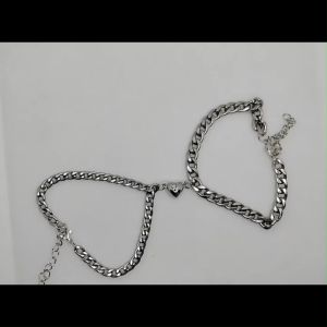 Gelang Couple Aesthetic Pasangan Magnet Love Rantai Bestie Lucu Gaya Korea Aksesoris Perhiasan GLG17