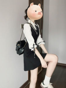 Korean Style Short Skirt Set & Inner Long Sleeve Dress: Your Perfect Autumn Winter Fashion