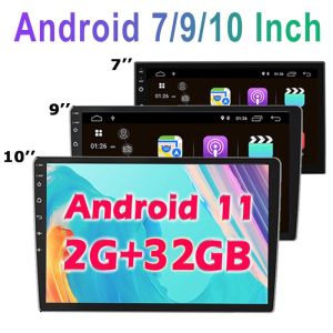 Promotion！(6+64G RAM+32G ROM )7/9/10 inch 2.5D Screen Android 15 Car Stereo Radio GPS WIFI 2Din Autoradio Car Multimedia Video Player Support FM/GPS/ Wifi /Bluetooth/Mirrorlink