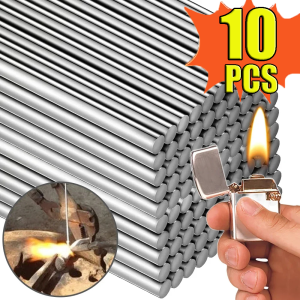 10pcs Low Temperature Easy Melt Welding Rod Universal Weld Bars Cored Wire Rod Low Temperature Welding Cored Wire Flux Cored Wire Steel Copper Melt Wire Rod