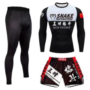 Quần Tập MMA Trẻ Em Nhanh Khô Ba Mảnh VCAN Quần Tập Chạy Bộ Thể Thao Cho Trẻ Em Quần Tập Tổng Hợp MMA Chống Độc