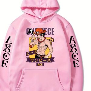 Bandai | Autumn And Winter Trendy New 1pc 1pc Ace Anime Printed Hoodie
