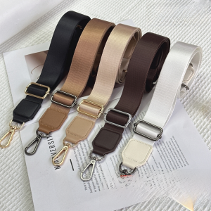 Adjustable Canvas Bag Strap Single Shoulder Slant Crossbody Belt Width Enhanced Woven Strap Black Universal Matching Belt