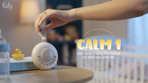 Máy Phát Tiếng Ồn Trắng Có Đèn Ngủ Cho Bé Calm 1 FATZ BABY Hẹn Giờ Pin 26 Tiếng Dây Treo Tiện Lợi