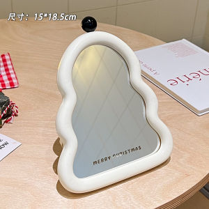 Ins Style Desktop Makeup Mirror Christmas Tree Small Mirror Student Dormitory Dressing Mirror Photography Props Cute Shape
