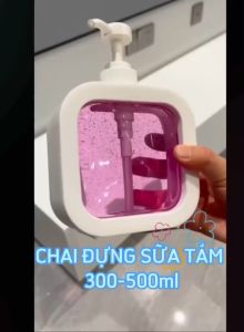 Chai đựng sữa tắm dầu gội bình đựng nước rửa tay nước rửa chén 300ml - 500ml (tặng kèm nhãn dán)