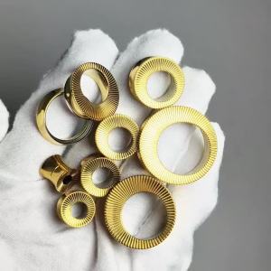 1PC G23 Titanium Golden Millgrain Ear Tunnel Plugs Hollow Ear Gauge Earring Expander Stretchers Body Piercing Jewelry 8MM-25MM