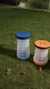 Outdoor folding stool portable Scalable stool with colorful LED lights