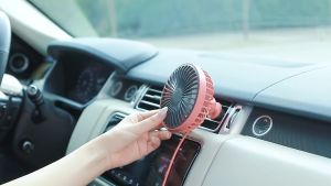 Quạt đèn led gắn điều hòa xe ô tô