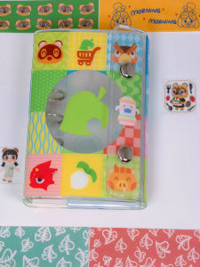 M5 Loose Leaf Cover Fishing Net Transparency Animal Crossing Notebook PVC Cover 100gsm Paper Cartoon Pattern Blank Layout