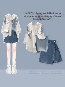 NUMEN BUTTON | Plus Size Slimming Summer 3pc Set