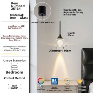 FANCY LAMP CLUB | Modern Eye-protection Bedroom Light Fixture