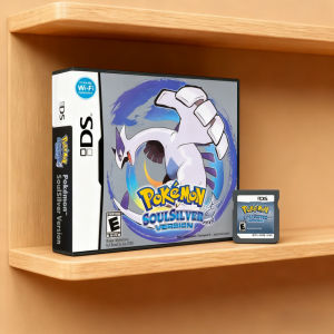 Bandai | Pokemon NDS Game Card Diamond Pearl Soul Silver Heart Gold Platinum US English Version (R4 Card Edition)