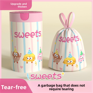 MONLEYTA | Thickened Mosquito Repellent Kitchen Waste Bag Drawstring Trash Can Liner Handheld Special Thick Home Use Eco-Friendly