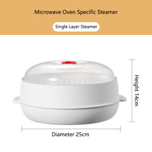 COOKER KING Microwave Heating Steamer Household Large Capacity Steamer Kitchen Steamer Box Steamer Rack Can Exhaust Steam
