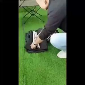 Folding Camping Bed Bearing 150kg Outdoor Portable Camp Bed Breathable Nylon Bed Cot Camping Travel Leisure