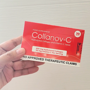 Collanov-C Hydrolyzed Collagen and Vitamin C Tablet | Skin Whitening & Joint Support | 30 Tablets