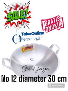 wajan kuali no 12 diameter 30 cm/KUALI PENGGORENGAN