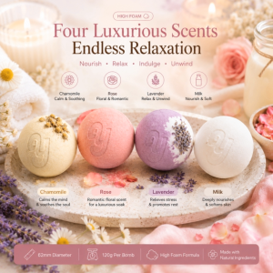 Luxury High foam Flower Bath Bomb 120g HIGH FOAM