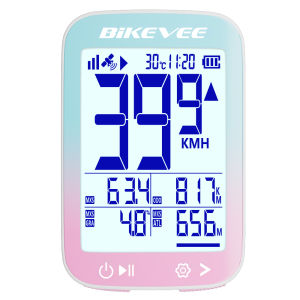 Cycling Wireless GPS Bicycle Odometer with Auto Backlight MPH KM/H Bike Odometer Speedometer Stopwatch Tracker