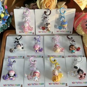 Genuine popmart Pop bean Cute SP Mobile Phone Chain diy Hand-Made Key Pendant Gift for Friends Girlfriends
