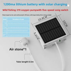 Solar powered charging oxygen pump aquarium fish water pump fishing oxygen supply，Solar powered charging oxygen pump aquarium
