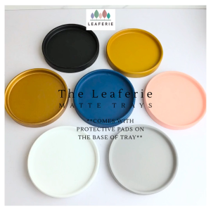 The Leaferie Matte Trays (7 sizes) flowerpot ceramic base plant saucers
