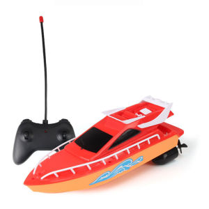 Mini RC Boat High Speed Remote Control Speedboat Super Electric Waterproof Outdoor Water Play Toy for Kids