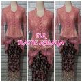 set kebaya pesta modern kebaya wisuda kebaya abg kerah sunda + longtorso dan rok prisket.. 