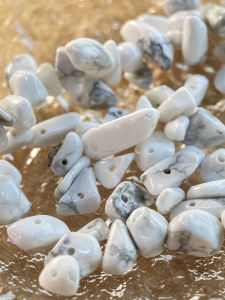 ธรรมชาติ สีขาว สปรูซ 58 มมเจาะลูกปัดทำด้วยมือ DIY สร้อยข้อมือสร้อยคอเครื่องประดับอุปกรณ์เสริมวัสดุ S75 หลวม ลูกปัด