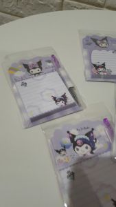 NOTE PULPEN / NOTE MINI / BUKU MINI / CATATAN MINI + PULPEN PENA KARAKTER KUROMI