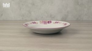 Piring Makan Cekung Pink Rossie 23 cm isi 1