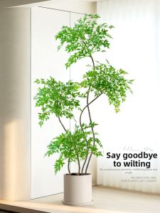 Simulated Standing Floor Plant Ornament