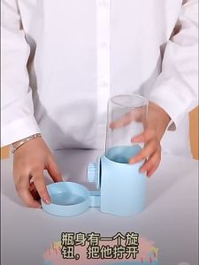 BABYPET ที่ให้น้ำอัตโนมัติ 500ml ห้อาหาร 1600ml แบบหมุนติดกรง พร้อมถาดรองน้ำขนาดใหญ่ สุนัข แมว ขวดน้ำ นก กระต่าย