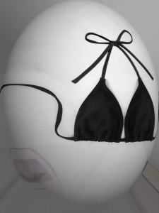 Áo Tắm Bikini Màu Trơn Gợi Cảm Dành Cho Nữ Kiểu Dáng Mùa Hè Bãi Biển Không Dây Không Quai Có Thể Bơi Thiết Kế Cổ Yếm Lưng Trần.
