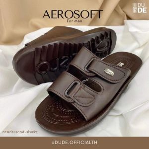 [4142] รองเท้าแตะสวมผู้ชาย Aerosoft แอโร่ซอฟ รองเท้าแฟชั่น สองตอนหนานุ่ม (พร้อมส่ง มีเก็บปลายทาง)