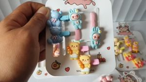 Jepit Rambut & Ikat Labubu untuk Anak – Set Lengkap Lucu