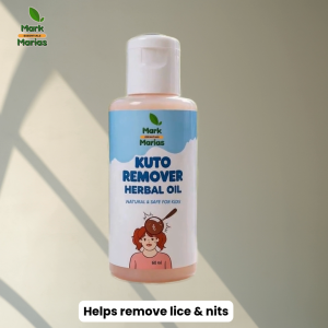 Mark and Marias Kuto Remover 60ml | Herbal Hair & Scalp Care Spray | Virgin Coconut Oil Neem Oil & Peppermint Oil | Natural Head Lice & Kuto Care | Non-Greasy | Easy Spray Gentle Formula | For Kids & Adults | Family Daily Use | Premium Quality Hair Care