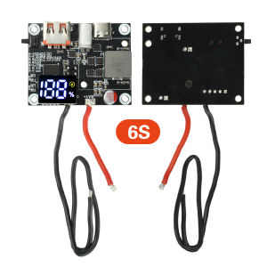 diymore | 65W 3S/4S/5S/6S Power Bank Fast Charging Mobile Power Module Circuit Board DIY Motherboard Bidirectional Type-C+USB Interface