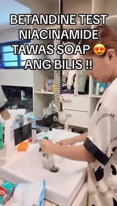 Niacinamide Tawas Whitening Soap Odor eliminator Skin lightening Anti Bacterial Soap 100g with Mesh