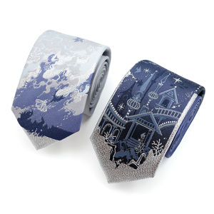 Poof Ding Bear Original JKDK Tie Casual Polyester Tie with Arrow Pattern for Men Women Couples Small Accessory
