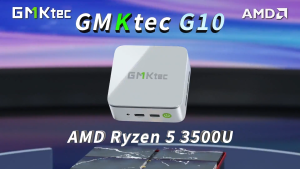 GMKtec NucBox G10 Mini PC AMD Ryzen 5 3500U Wifi5 BT5 2.5G LAN Dual PCIE 3.0 M.2 2280 SSD Gaming Office PC