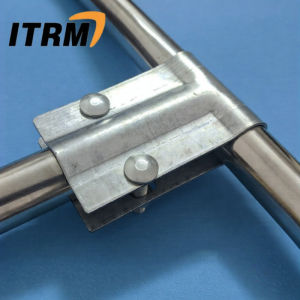 Galvanized Stainless Steel Pipe Connector Clamp for Greenhouse Two Way Three Way Joint Hardware Tools Fastener Combination Part