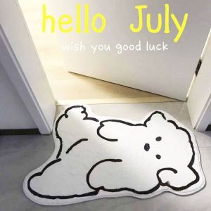 Đệm Chân Hình Gấu Dễ Thương Thấm Nước Chống Trượt Đệm Chân Phòng Tắm Đệm Chân Phòng Ngủ Đệm Chân Cửa Đệm Chân Sàn Nhà Đệm Chân Bằng Vải