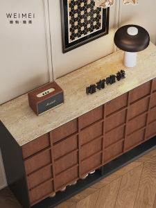 Weimei | Vintage With Lock Entryway Storage Cabinet