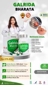 Obat Herbal Kanker & Tumor | Obat Galrida Bharata | Kemasan Isi 50 Kapsul | 100% Original Bharata