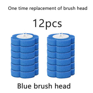 Disposable Toilet Brush Set No Cleaning Comes with Toilet Cleaner Bathroom Long-Handled Cleaning Tool Disposable Toilet Brush Replacement Head Sterile Cleaning Brush Head